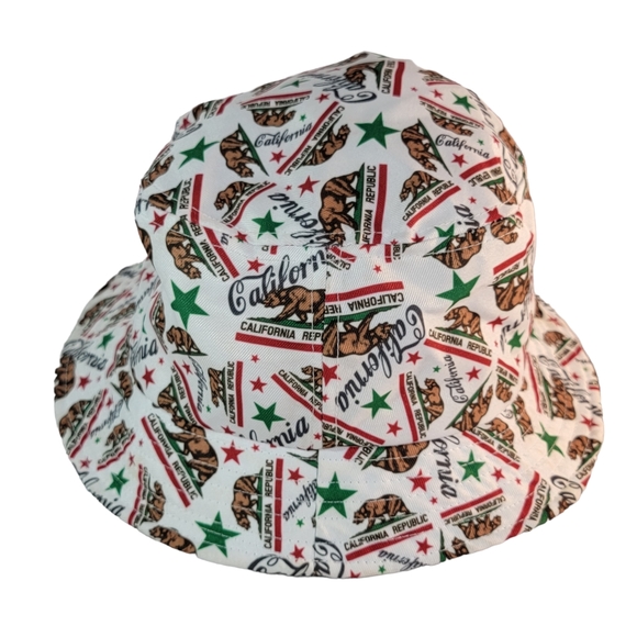 California Republic All Over Print Bucket Hat Unisex OSFM - Picture 3 of 11